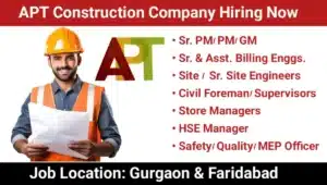 ATP Construction Company Hiring 2025