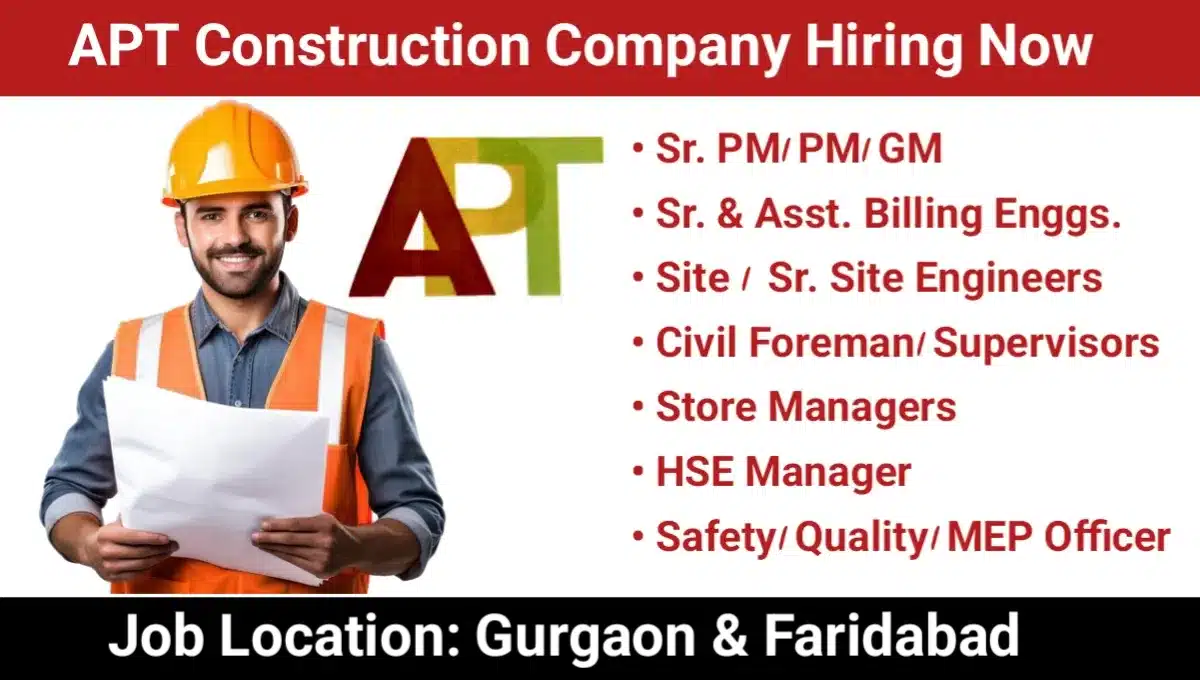 ATP Construction Company Hiring 2025