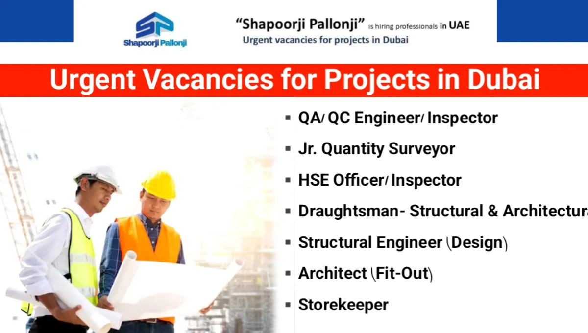 Shapoorji Pallonji Urgent Vacancies