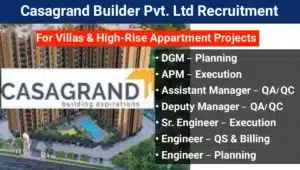 Casagrand Builder Pvt Ltd Job Vacancy