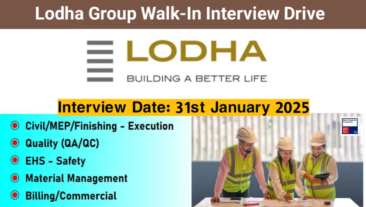 Lodha Group Walk-In Drive 2025