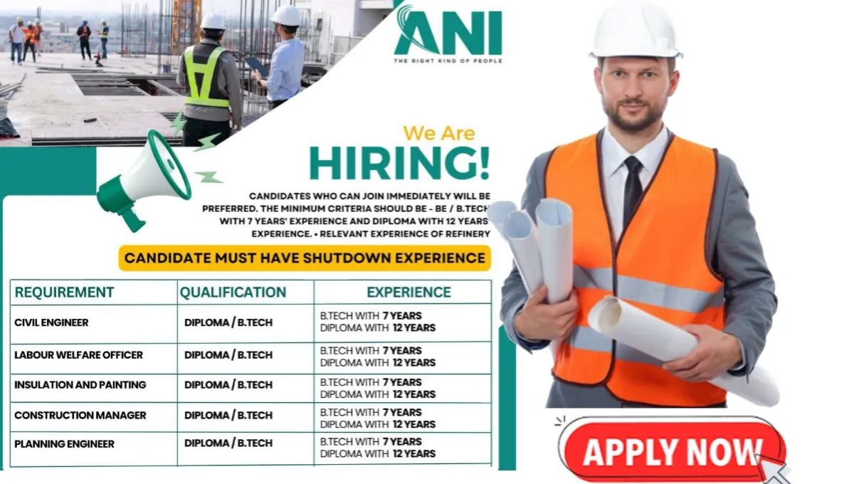 Ani Integrated Services Ltd Vacancy 2025