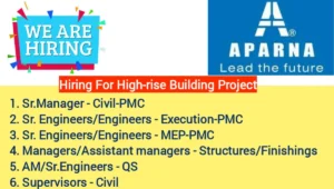 Aparna Constructions Recruitment 2025