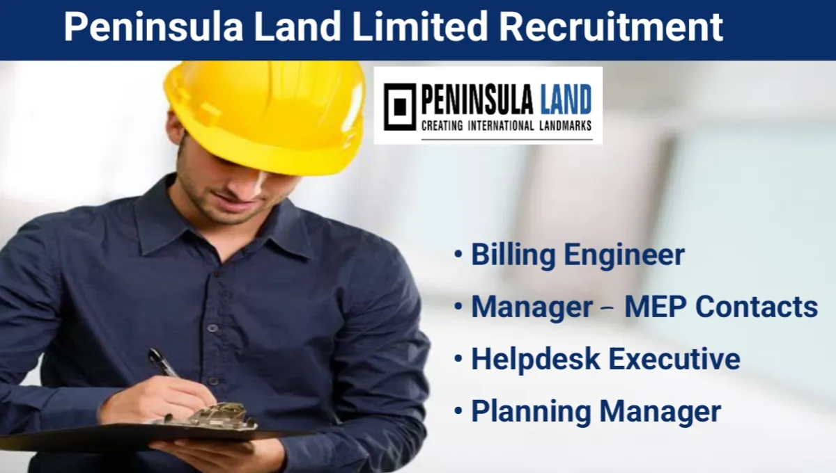 Peninsula Land Limited Vacancy 2025