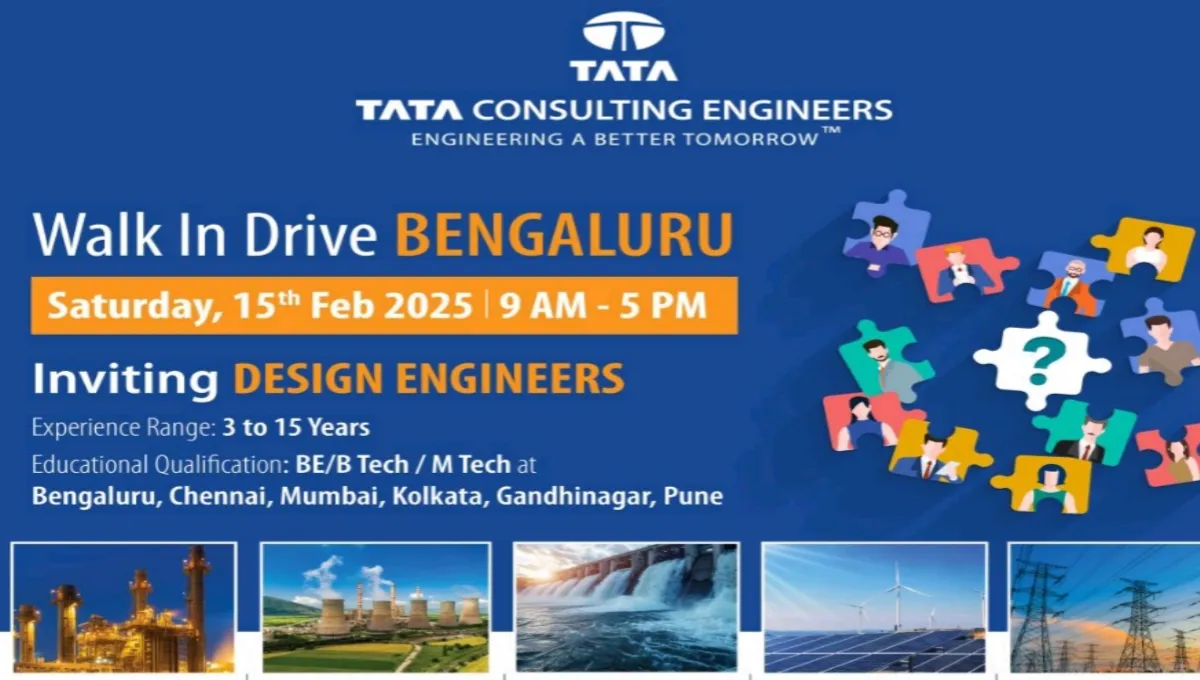 Tata Consulting Engineers Ltd Walk-In Interview