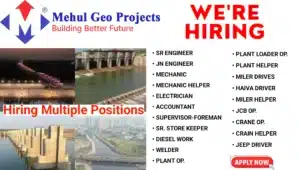 Mehul Geo Projects LLP Vacancy 2025