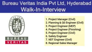 Bureau Veritas India Pvt Ltd Walk-In Interview at Hyderabad