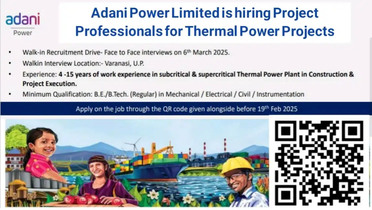 Adani Power Ltd is Hiring