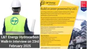 L&T Energy Hydrocarbon Walk-In Interview 2025