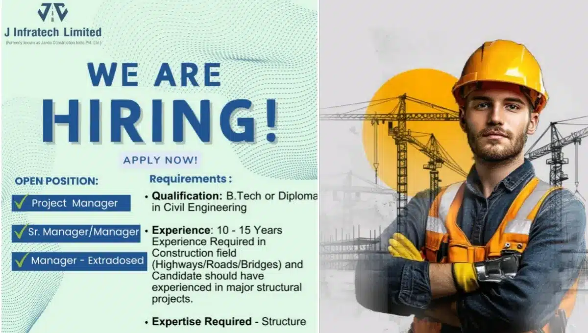 J Infratech Limited Recruitment 2025