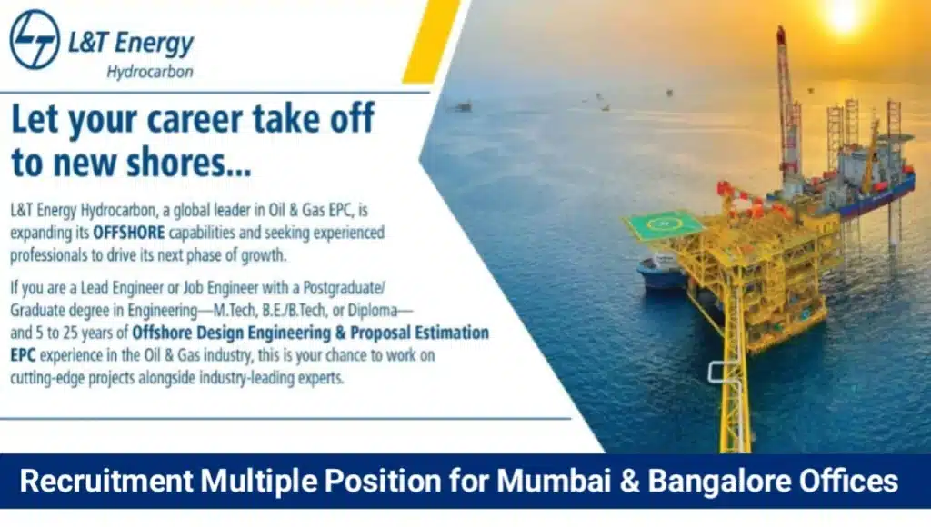 L&T Energy Hydrocarbon Recruitment 2025