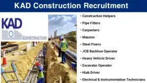 KAD Construction Latest Job Vacancy 2025