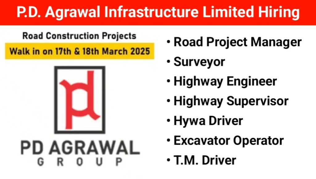 P.D. Agrawal Infrastructure Ltd Walk-In Drive 2025