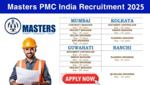 Masters PMC India Recruitment 2025