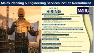 MaRS Planning & Engineering Services Pvt Ltd Hiring 2025