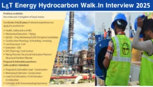 L&T Energy Hydrocarbon Walk-In Interview