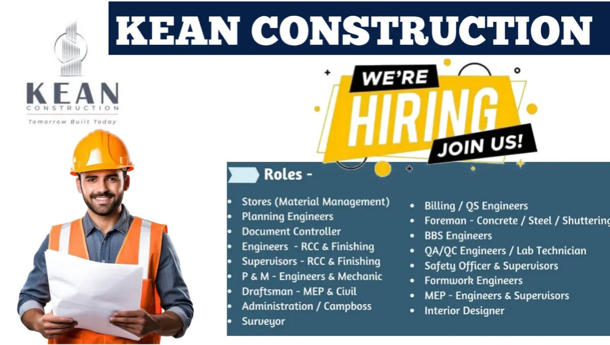 KEAN Construction Recruitment Drive 2025